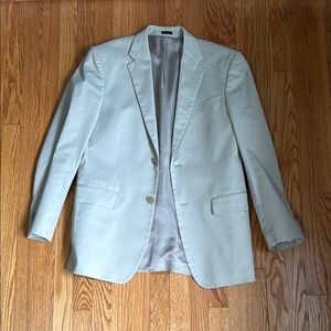 Express Cream Sport Coat Classic Notched Lapel